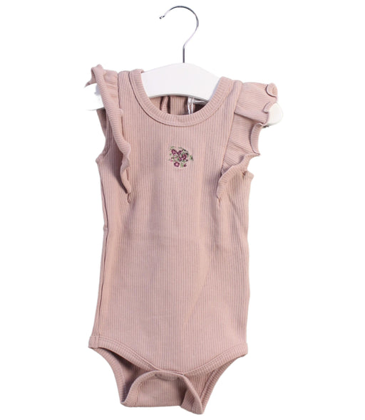 A Pink Sleeveless Bodysuits from Jamie Kay in size 6-12M for girl. (Front View)