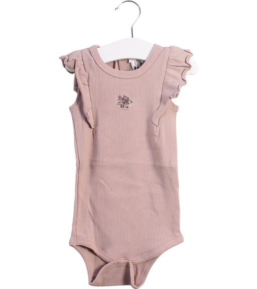 A Pink Sleeveless Bodysuits from Jamie Kay in size 6-12M for girl. (Front View)