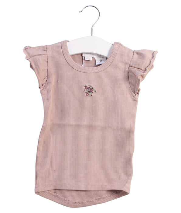 A Pink Short Sleeve Tops from Jamie Kay in size 6-12M for girl. (Front View)