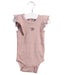 A Pink Sleeveless Bodysuits from Jamie Kay in size 3-6M for girl. (Front View)