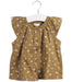 A Brown Short Sleeve Tops from Jamie Kay in size 6-12M for girl. (Front View)