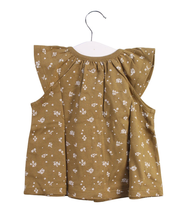 A Brown Short Sleeve Tops from Jamie Kay in size 6-12M for girl. (Back View)