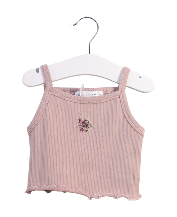 A Pink Sleeveless Tops from Jamie Kay in size 2T for girl. (Front View)