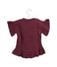 A Burgundy Short Sleeve Tops from Jamie Kay in size 6-12M for girl. (Back View)