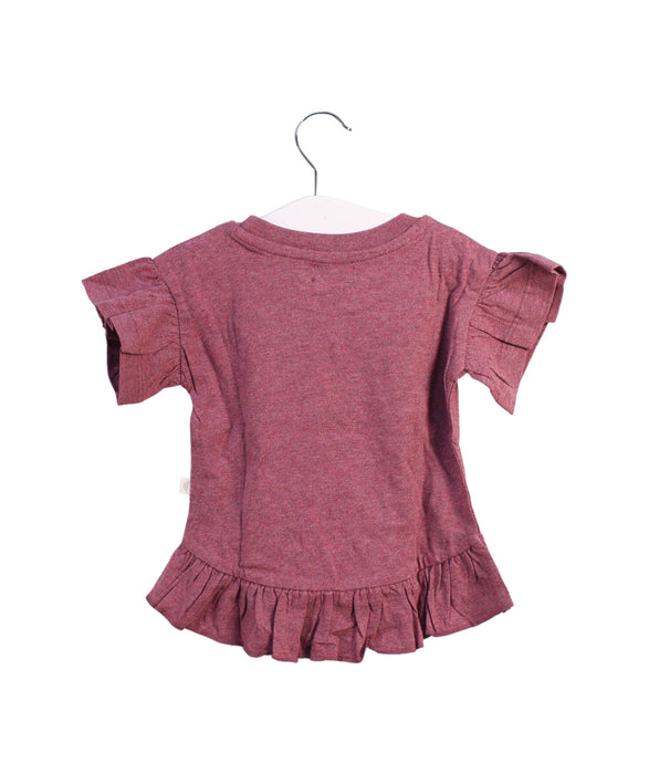 A Pink Short Sleeve Tops from Jamie Kay in size 6-12M for girl. (Back View)