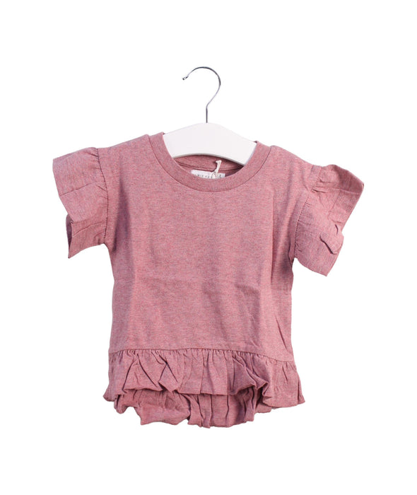 A Pink Short Sleeve Tops from Jamie Kay in size 6-12M for girl. (Front View)