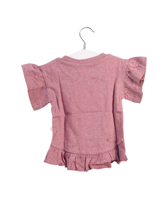 A Pink Short Sleeve Tops from Jamie Kay in size 6-12M for girl. (Back View)