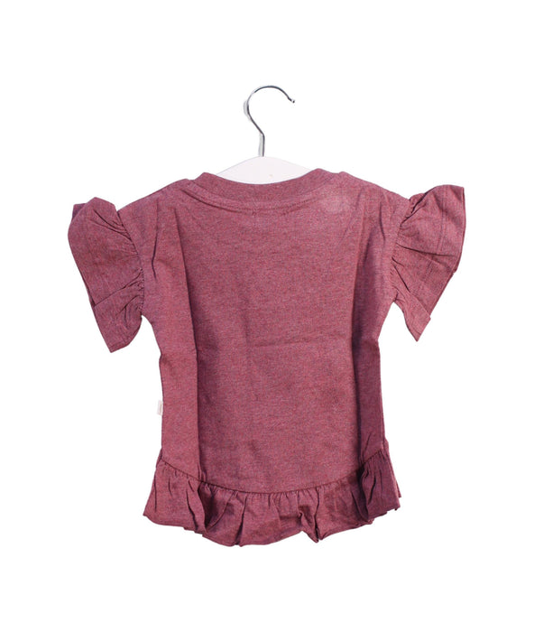 A Pink Short Sleeve Tops from Jamie Kay in size 6-12M for girl. (Back View)