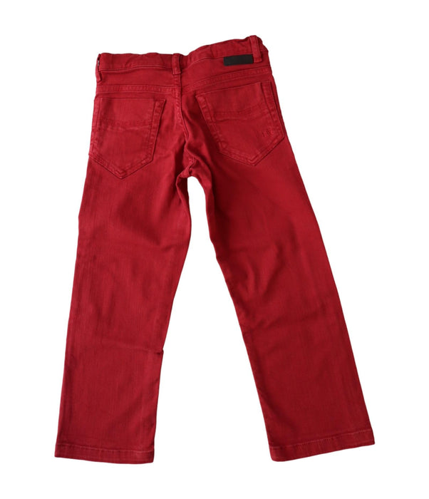 A Burgundy Casual Pants from Bonpoint in size 3T for neutral. (Back View)