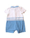 A White Short Sleeve Rompers from Boss in size 6-12M for boy. (Back View)