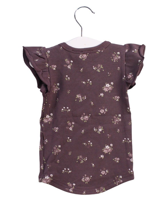 A Burgundy Short Sleeve Tops from Jamie Kay in size 6-12M for girl. (Back View)