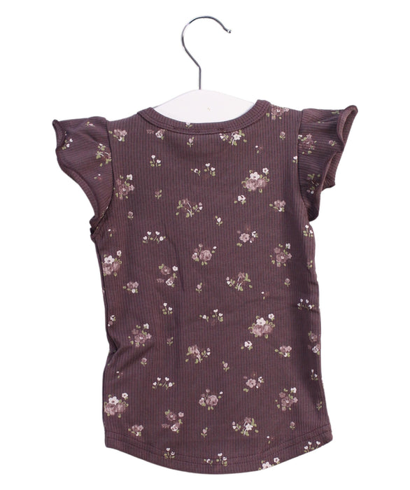 A Brown Short Sleeve Tops from Jamie Kay in size 6-12M for girl. (Back View)