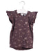 A Brown Short Sleeve Tops from Jamie Kay in size 6-12M for girl. (Front View)