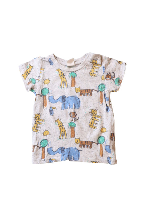 A Grey Short Sleeve T Shirts from Seed in size 6-12M for boy. (Front View)