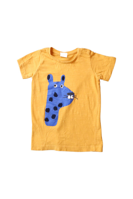 A Yellow Short Sleeve T Shirts from Seed in size 12-18M for boy. (Front View)