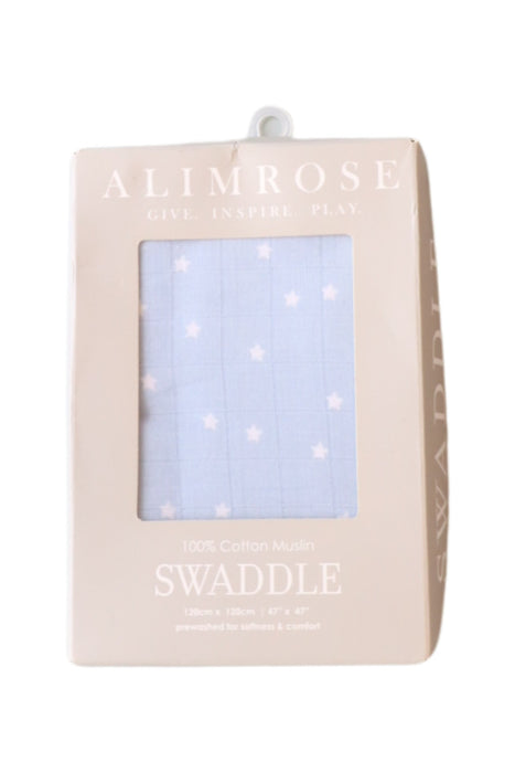 A Blue Swaddles from Alimrose Designs in size O/S for neutral. (Front View)