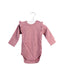 A Pink Long Sleeve Bodysuits from Jamie Kay in size 3-6M for girl. (Front View)