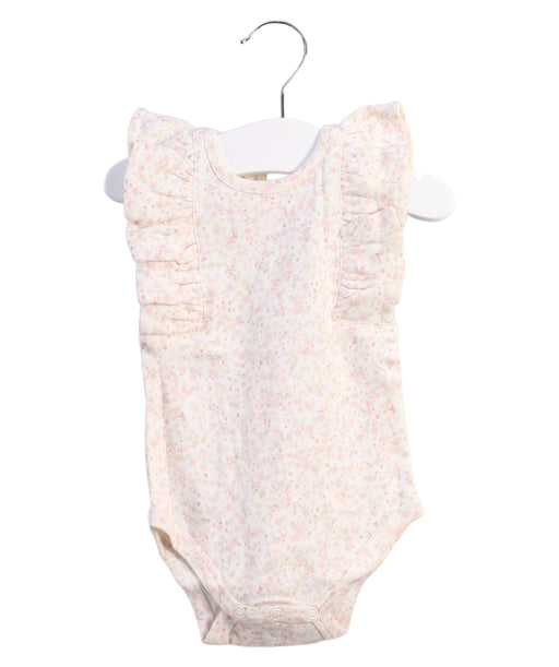 A White Sleeveless Bodysuits from Jamie Kay in size 3-6M for girl. (Front View)