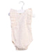 A White Sleeveless Bodysuits from Jamie Kay in size 3-6M for girl. (Front View)