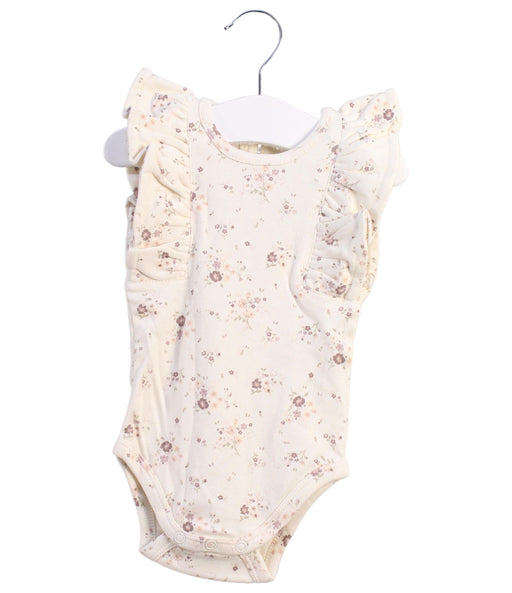 A White Sleeveless Bodysuits from Jamie Kay in size 3-6M for girl. (Front View)