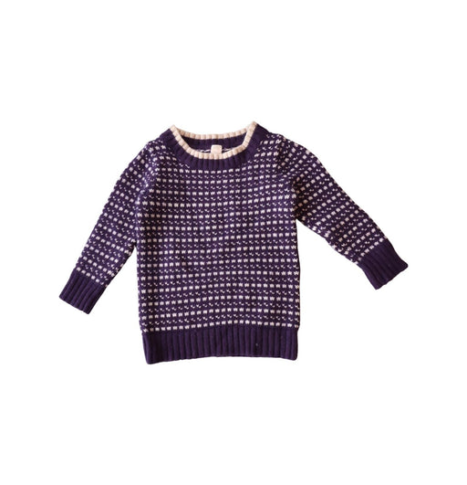 A Purple Knit Sweaters from Crewcuts in size 4T for girl. (Front View)