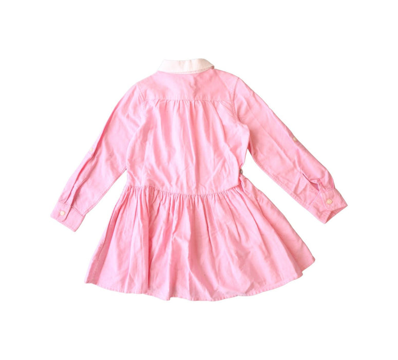 A Pink Long Sleeve Dresses from Ralph Lauren in size 4T for girl. (Back View)