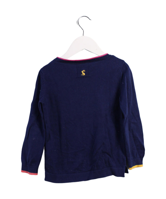 A Blue Crewneck Sweatshirts from Joules in size 5T for girl. (Back View)