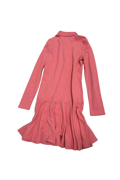 A Pink Long Sleeve Dresses from Polo Ralph Lauren in size 8Y for girl. (Back View)