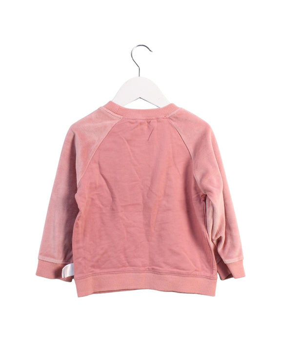 A Pink Crewneck Sweatshirts from The Bonnie Mob in size 4T for girl. (Back View)