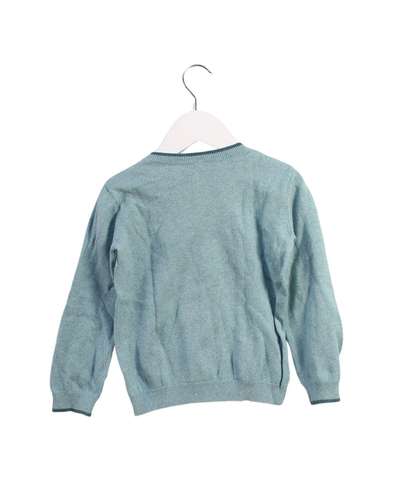 A Green Crewneck Sweatshirts from The Bonnie Mob in size 4T for boy. (Back View)