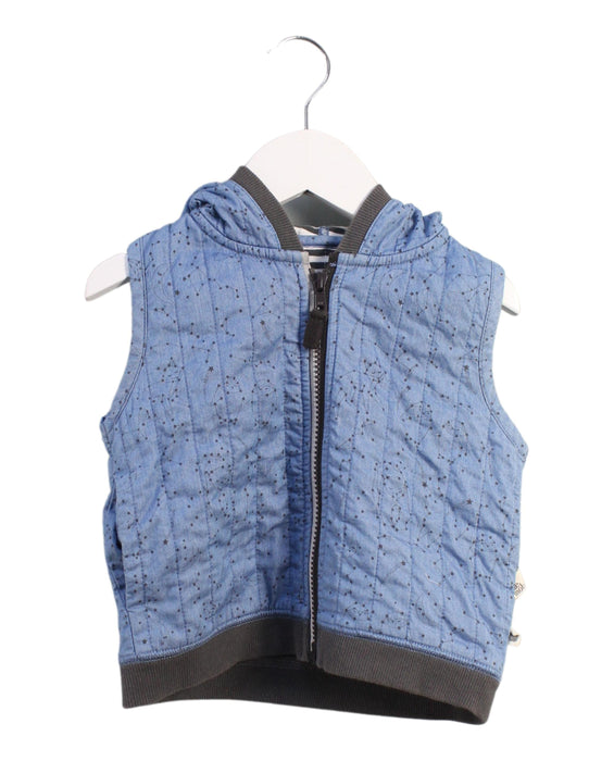 A Blue Outerwear Vests from The Bonnie Mob in size 4T for boy. (Front View)
