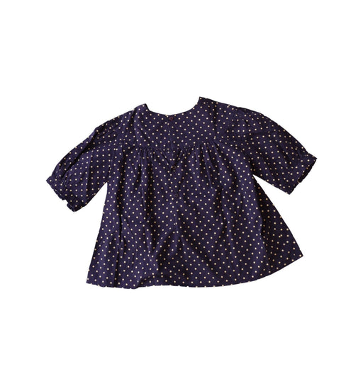 A Navy Long Sleeve Tops from Bonpoint in size 4T for girl. (Front View)