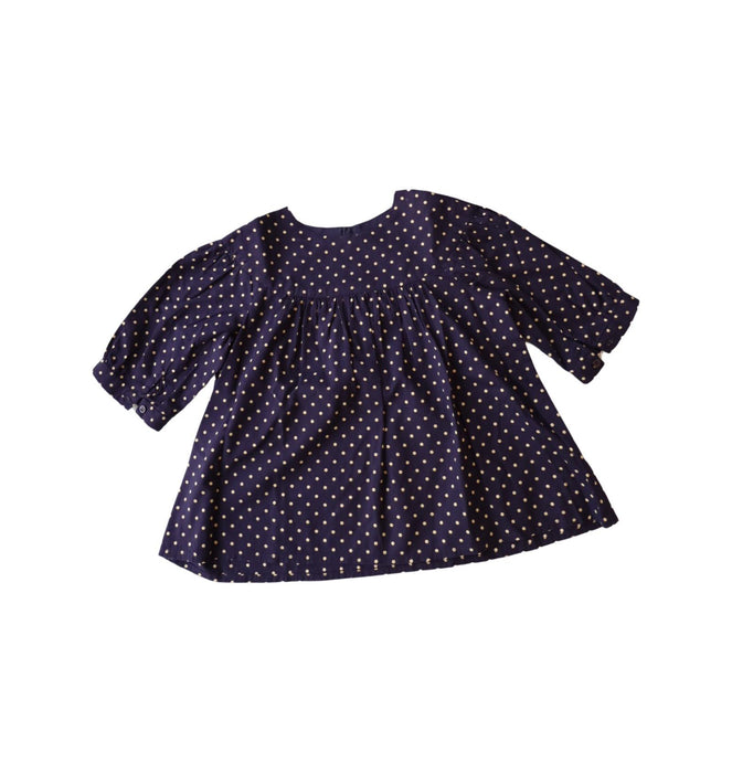 A Navy Long Sleeve Tops from Bonpoint in size 4T for girl. (Back View)