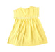 A Yellow Short Sleeve Dresses from Bonpoint in size 3T for girl. (Back View)