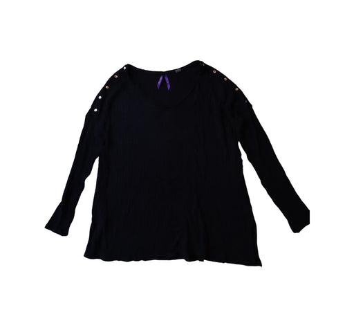 A Navy Long Sleeve Tops from Seraphine in size M for maternity. (Front View)