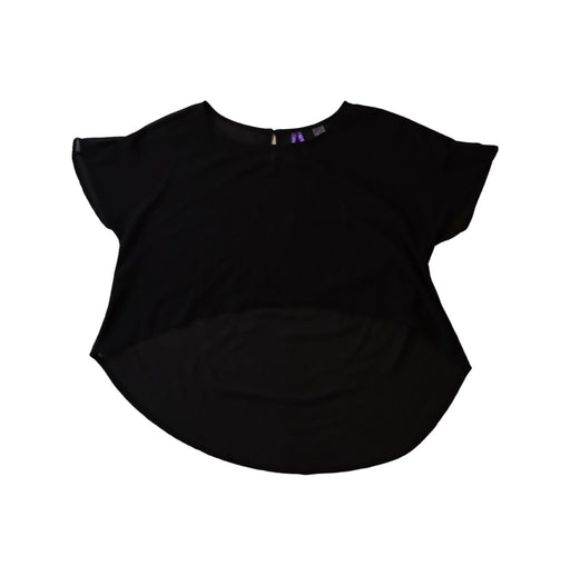 A Black Short Sleeve Tops from Seraphine in size S for maternity. (Front View)