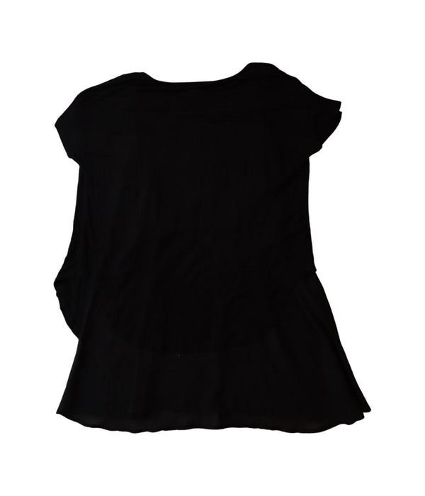 A Black Short Sleeve Tops from Seraphine in size M for maternity. (Back View)