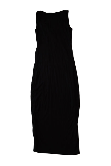 A Black Sleeveless Dresses from Seraphine in size S for maternity. (Back View)