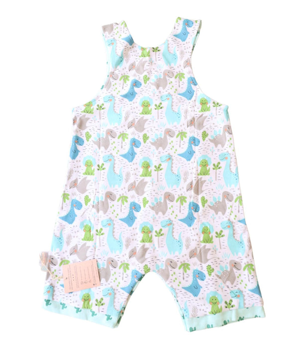 A Blue Sleeveless Rompers from Cotton Pigs in size 18-24M for boy. (Back View)