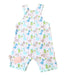 A Blue Sleeveless Rompers from Cotton Pigs in size 18-24M for boy. (Back View)