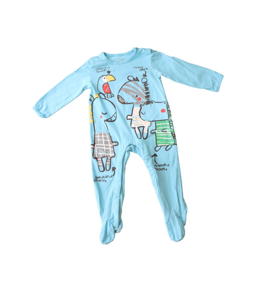 A Blue Onesies from Boboli in size 6-12M for boy. (Front View)