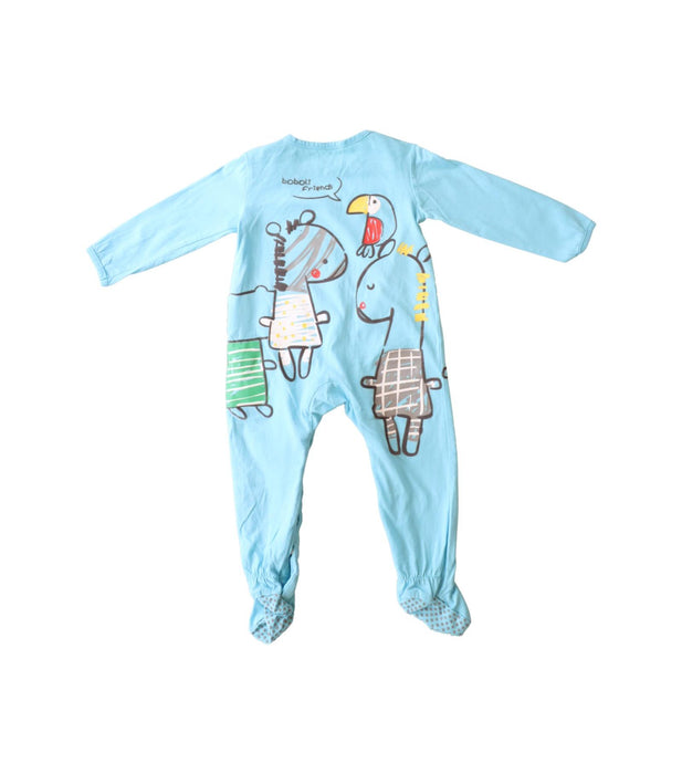 A Blue Onesies from Boboli in size 6-12M for boy. (Back View)