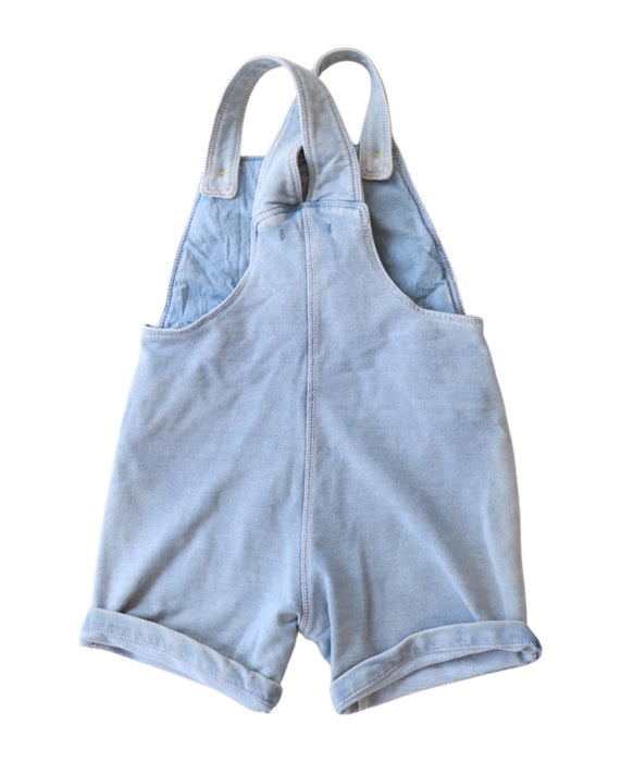 A Blue Overall Shorts from Boboli in size 2T for boy. (Back View)