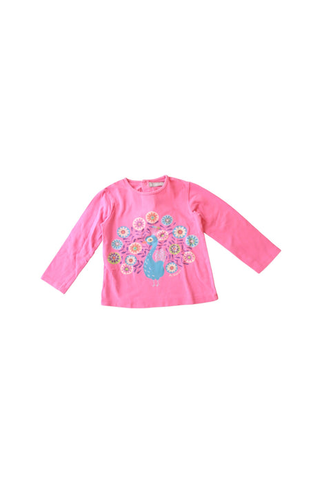 A Pink Long Sleeve Tops from Boboli in size 2T for girl. (Front View)