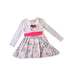 A Grey Long Sleeve Dresses from Desigual in size 3T for girl. (Front View)