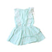 A Blue Sleeveless Dresses from Seed in size 4T for girl. (Back View)