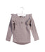 A Taupe Long Sleeve Tops from Jamie Kay in size 6-12M for girl. (Front View)