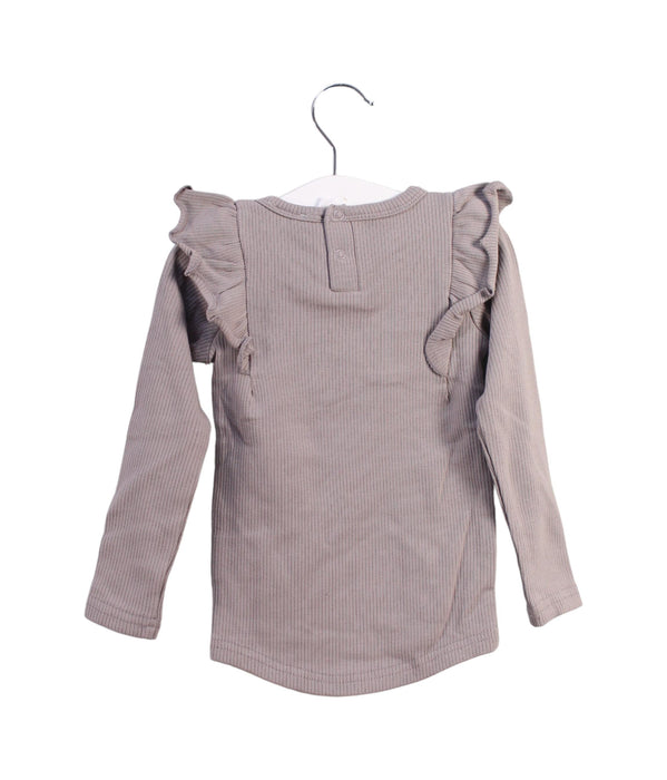 A Taupe Long Sleeve Tops from Jamie Kay in size 6-12M for girl. (Back View)