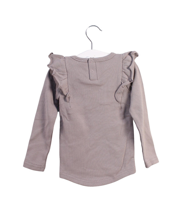 A Taupe Long Sleeve Tops from Jamie Kay in size 6-12M for girl. (Back View)