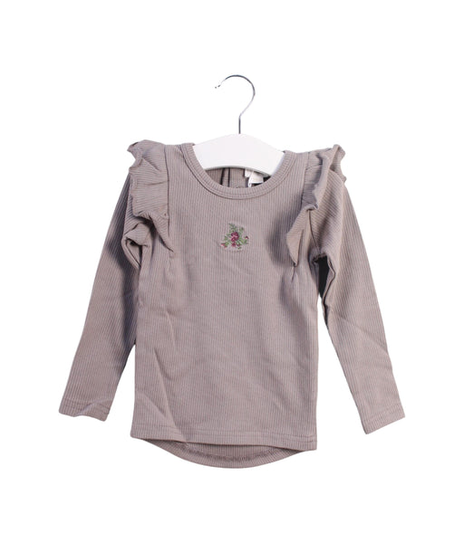 A Taupe Long Sleeve Tops from Jamie Kay in size 6-12M for girl. (Front View)